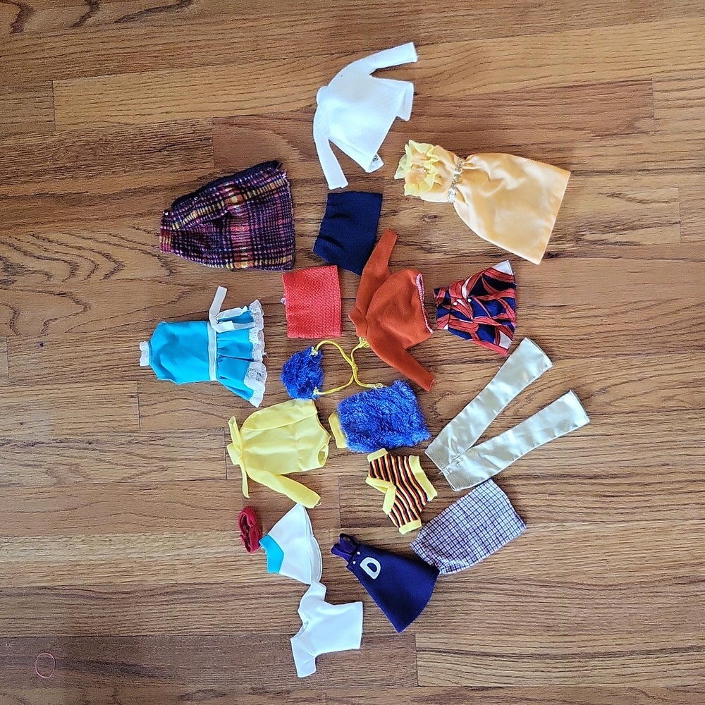 Lot of 1970's Barbie clothes